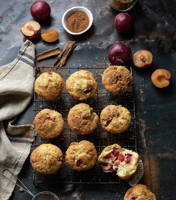 Easy plum muffins