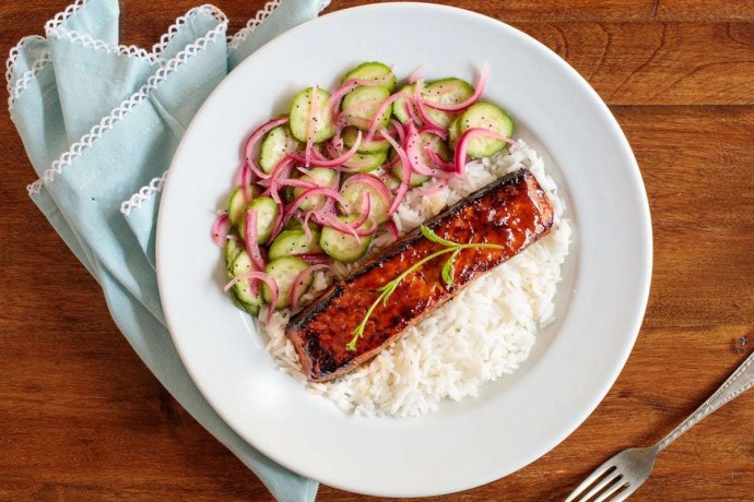 Honey Coriander Make-Ahead Salmon