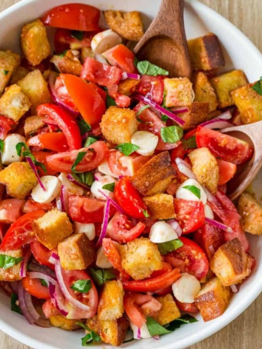 Panzanella Salad with the Best Dressing