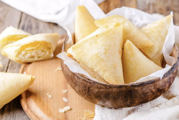 Tiropitas: Phyllo Cheese Triangles