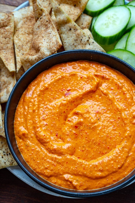 Feta and Roasted Red Pepper Dip