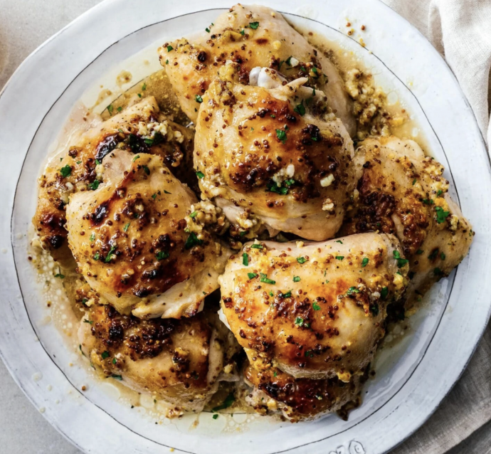 The Juiciest Baked Chicken Thighs