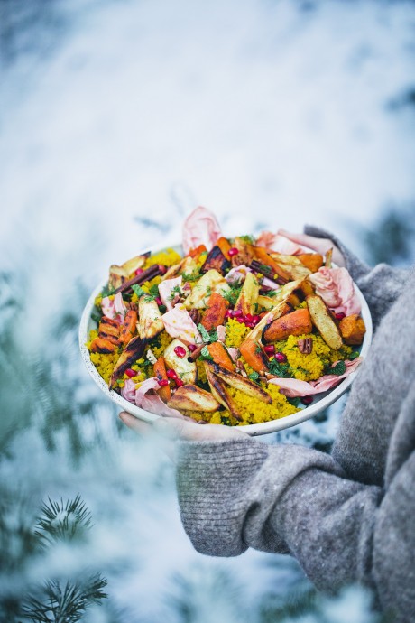 Winter Holiday Saffron & Millet Salad