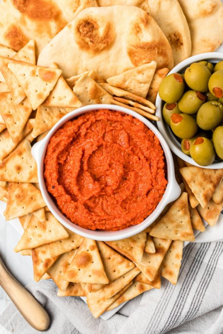 Roasted Red Pepper Almond Spread