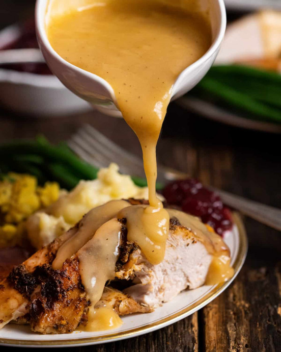 Slow Cooker Turkey Breast and Gravy