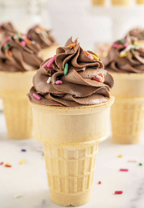 Ice Cream Cone Cupcakes