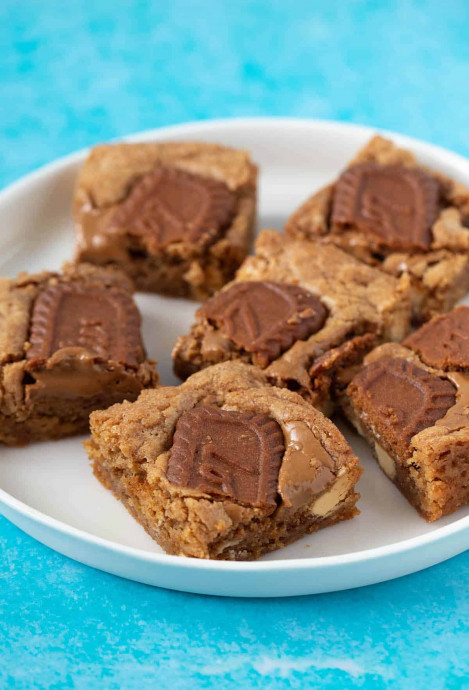 Buttery Biscoff Blondies