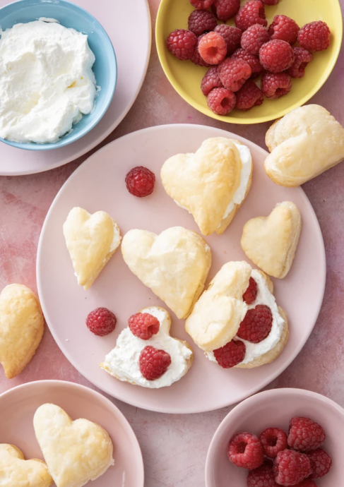 Puff Pastry Berry Hearts