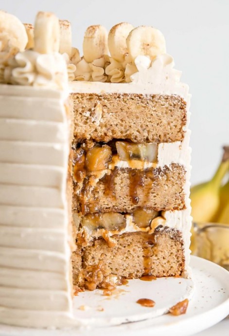 Bananas Foster Cake