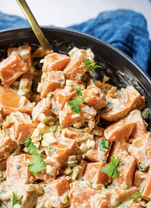 Creamy Spicy Sweet Potato Salad