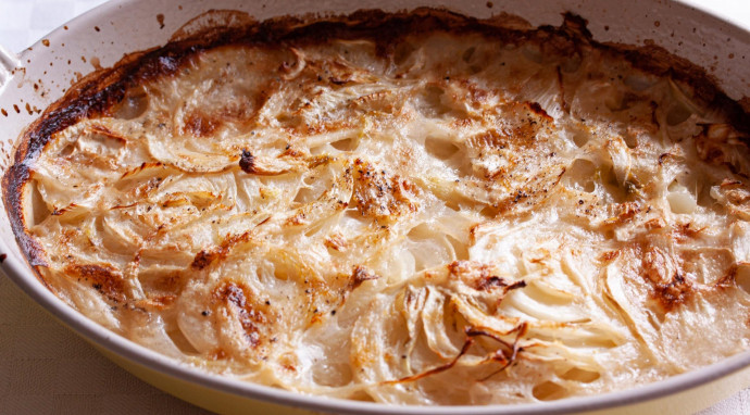 Fennel Gratin With Coconut Milk
