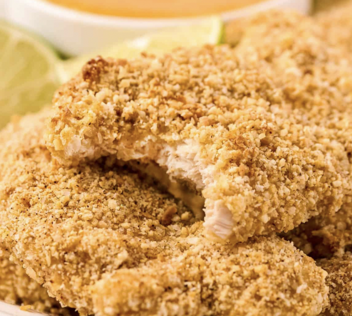 Baked Cashew Crusted Chicken Tenders