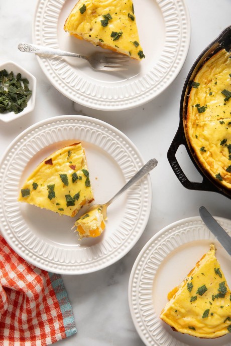 Butternut Squash Frittata with Fried Sage