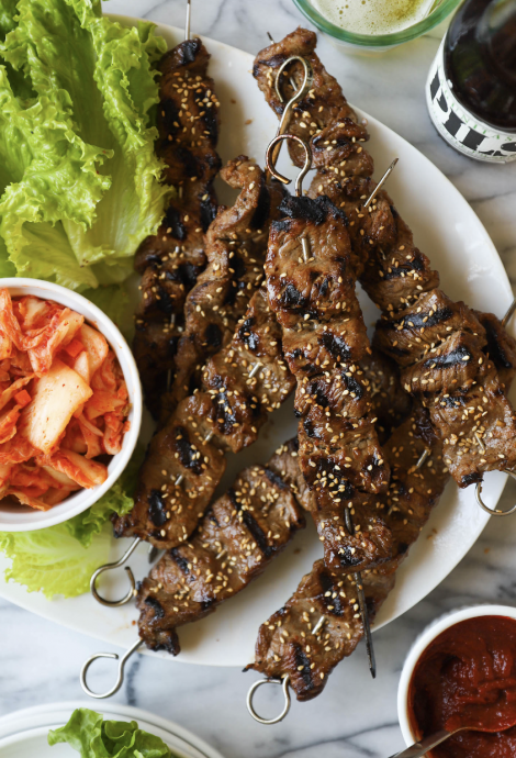 Korean BBQ Beef Kabobs