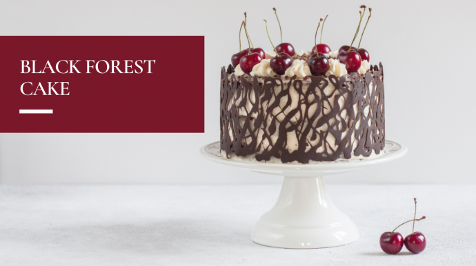 Black Forest Cake + Chocolate Lace Wrap Tutorial