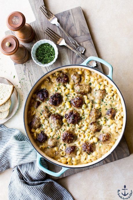 Swedish Meatball Pasta Bake