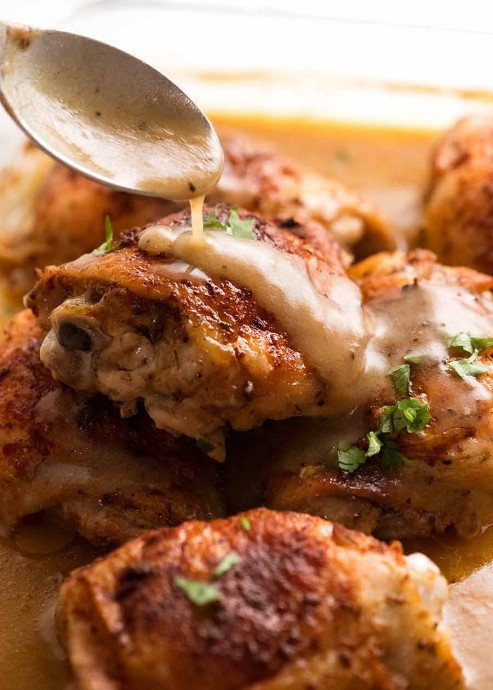 Gravy Baked Chicken — Recipes