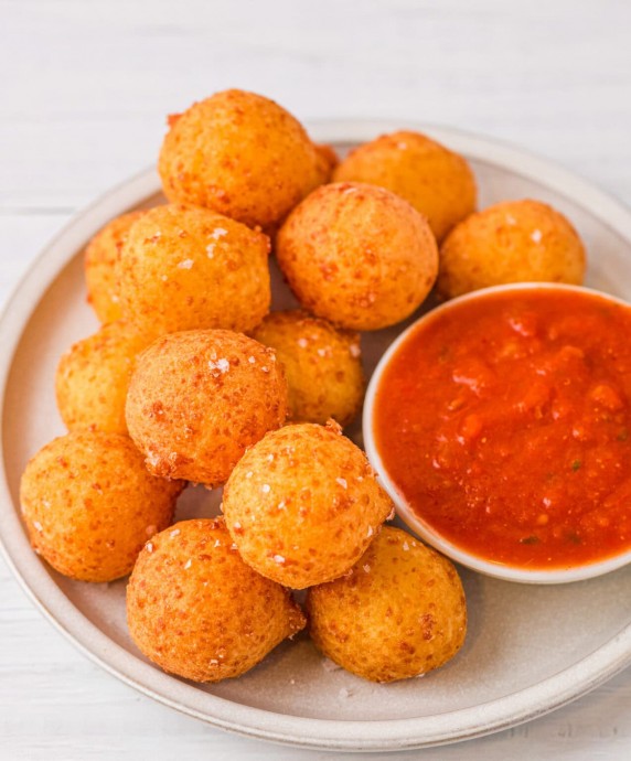 2 Ingredient Crispy Cheese Balls