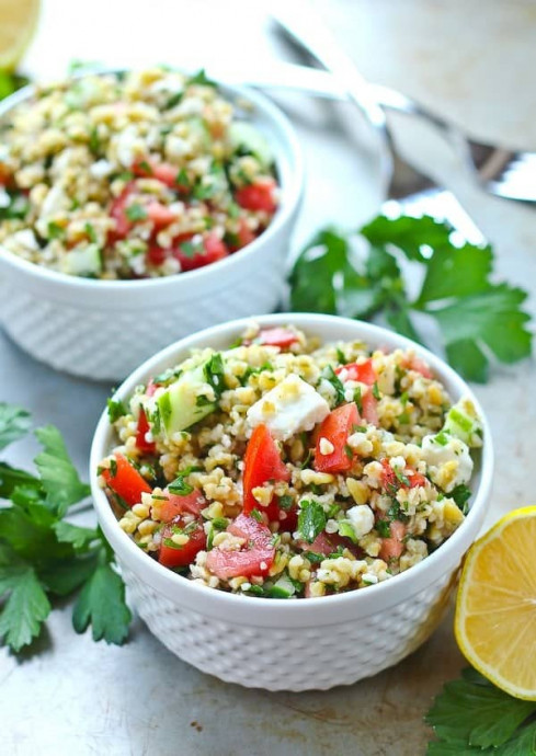 Tabbouleh Salad Recipe With Freekeh And Feta — Recipes