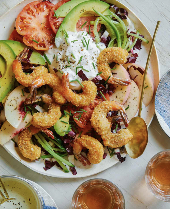 Coconut Shrimp Summer Salad