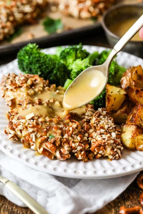 Pretzel Crusted Chicken