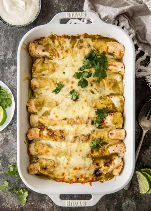 Black Bean And Zucchini Enchiladas