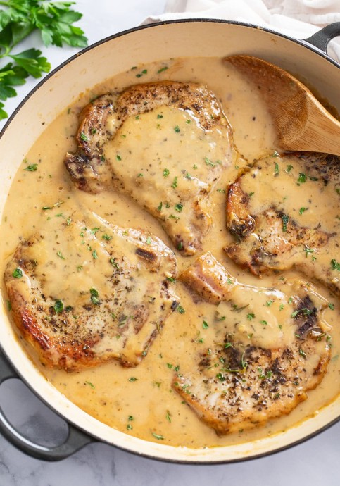 Garlic Parmesan Pork Chops