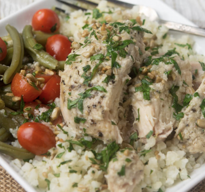 Slow Cooker Tahini Chicken Thighs (Low Carb and Gluten Free)