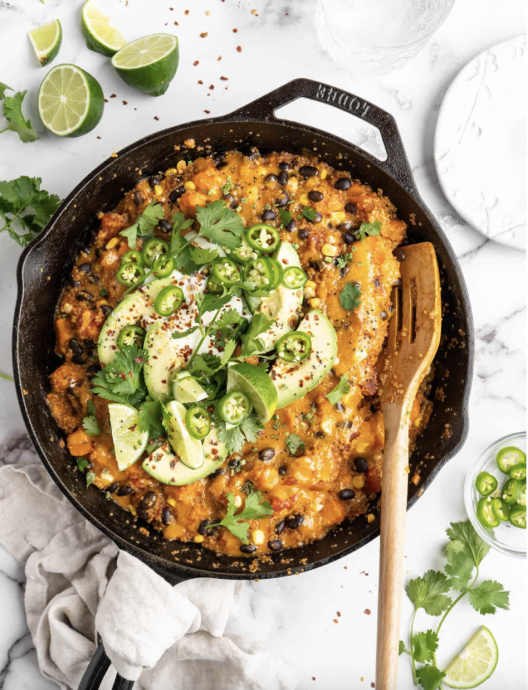 30-Minute Quinoa Enchilada Skillet