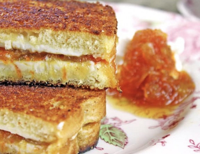 Carrot Cake Jam Grilled Cheese Sandwich