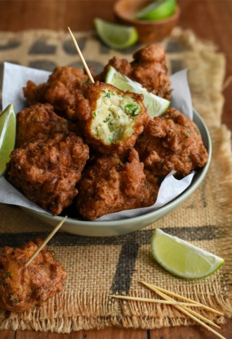 French Antillean Cod Fritters (Accras de Morue) French Antillean Cod Fritters (Accras de Morue)