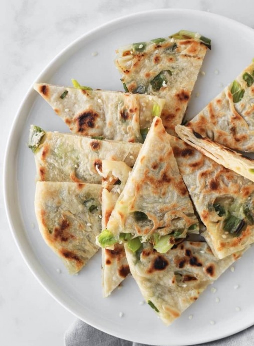 Chinese Scallion Sesame Pancakes