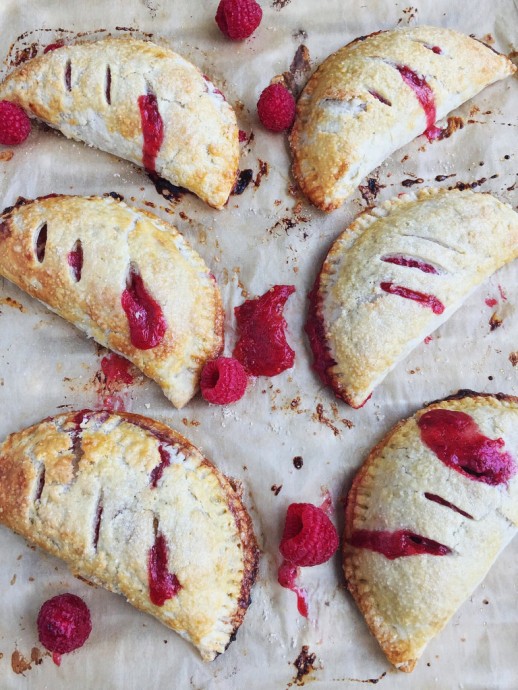 Vanilla Red Berry Rhubarb Hand Pies