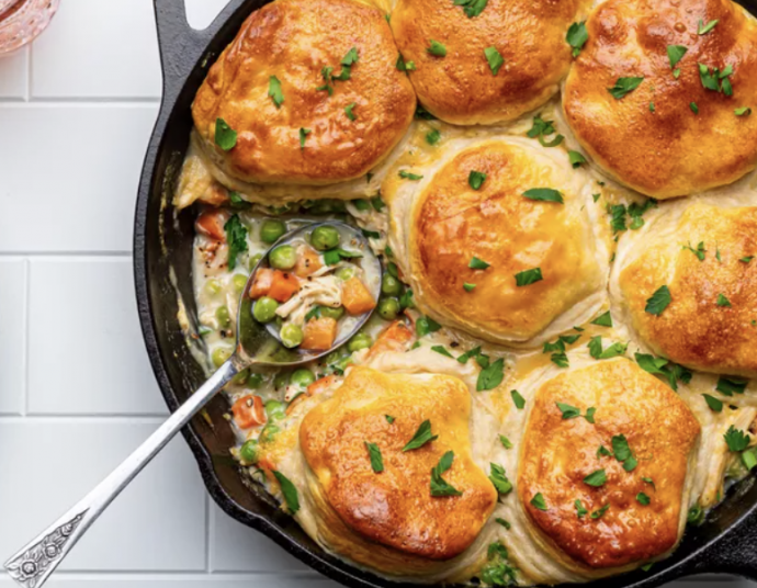 Chicken Alfredo Pot Pie