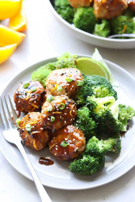 Orange Chicken Meatballs