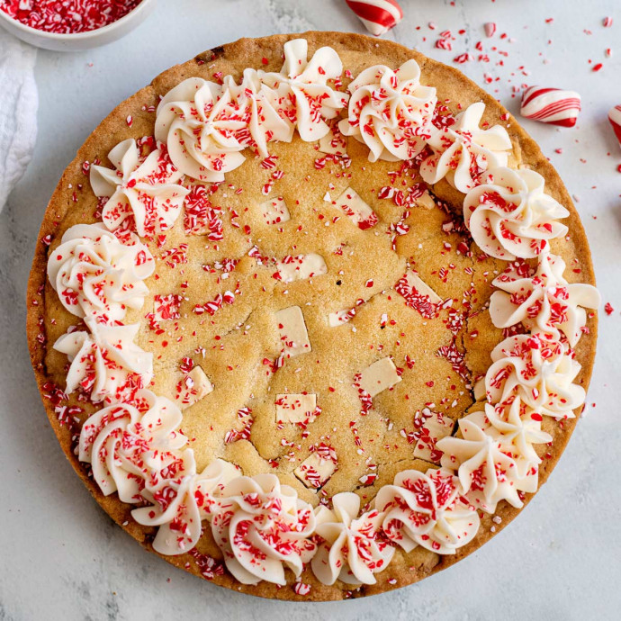 Peppermint Sugar Cookie Cake