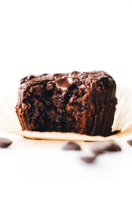 Double Chocolate Hazelnut Muffins