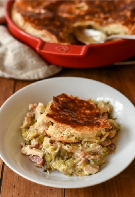 Creamy Chicken and Leek Pot Pie