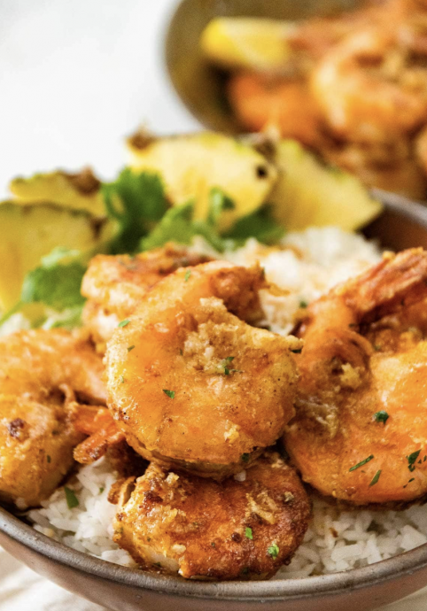 Hawaiian Garlic Shrimp