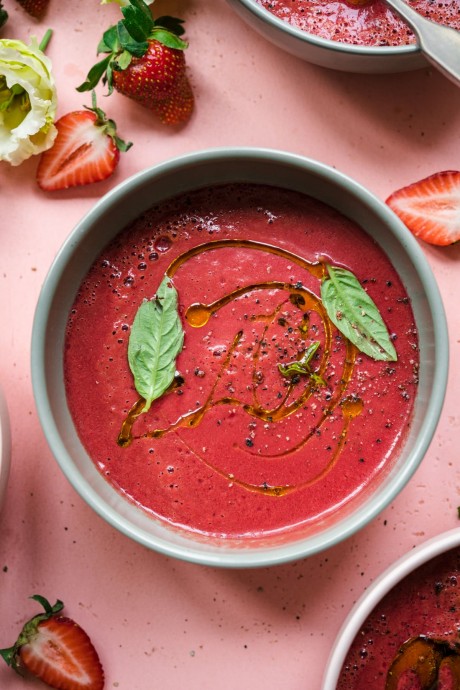 Strawberry Watermelon Gazpacho