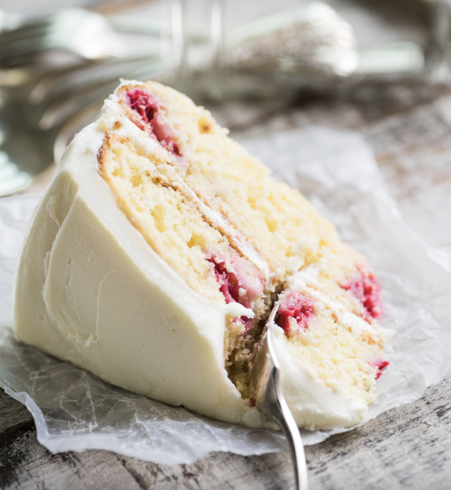 Raspberry Cake with Lemon Buttercream