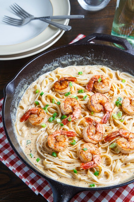 Cajun Shrimp Fettuccine Alfredo