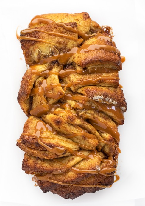 Bananas Foster Pull-Apart Bread