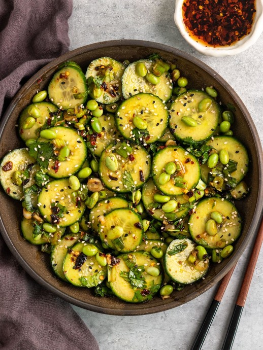 Cucumber Edamame Salad