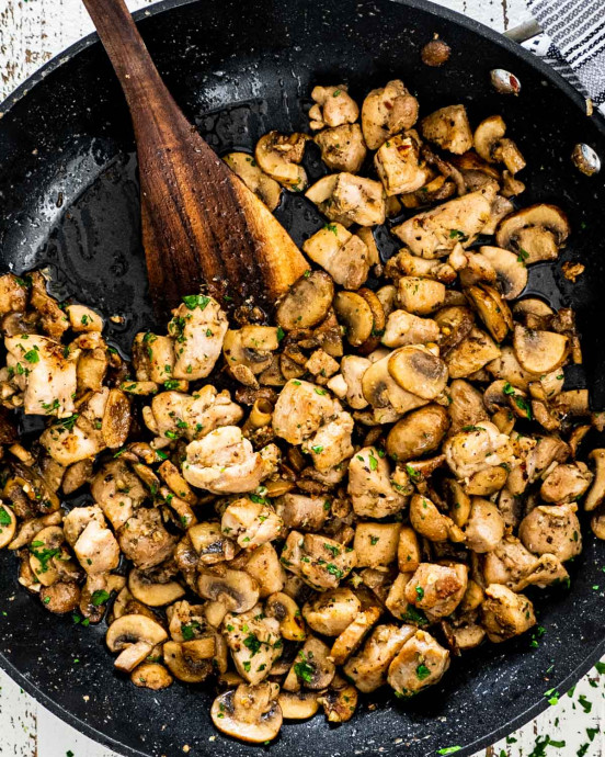 Mushroom Chicken Bites