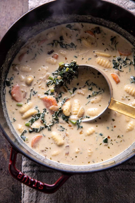 Creamy Gnocchi Soup with Rosemary Bacon