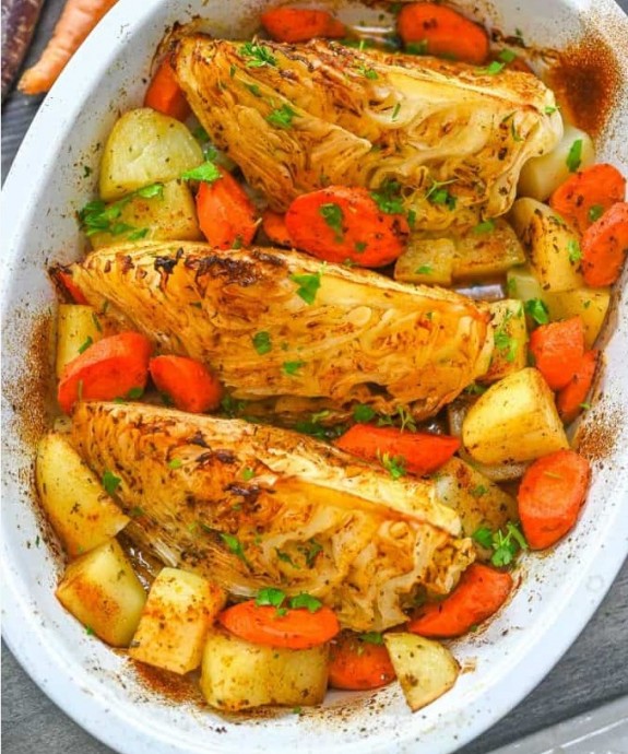 Cabbage with Potatoes and Carrots