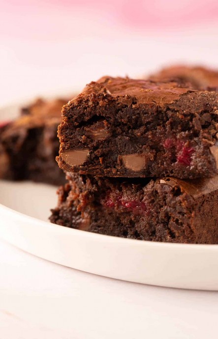 Raspberry Chocolate Brownies