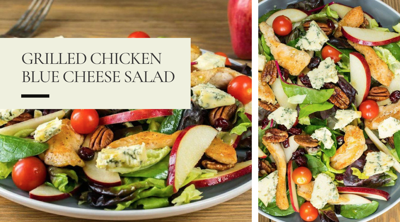 Grilled Chicken Blue Cheese Salad with Apples — Recipes