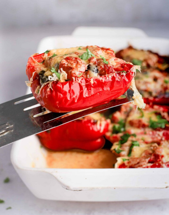 Southwestern Turkey Stuffed Peppers